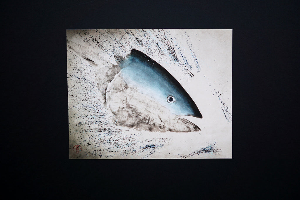 Tuna busting 11x14"